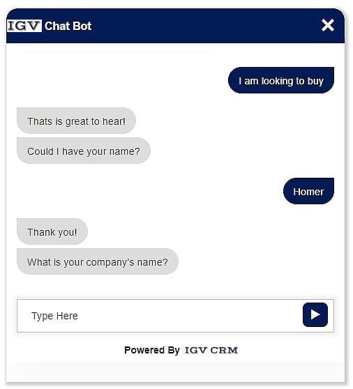 Generate leads by automated chatbots